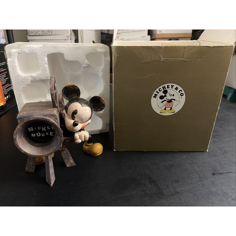 DISNEY Vintage MICKEY MOUSE 3D Projector CAMERA RARE Carpenter With Box